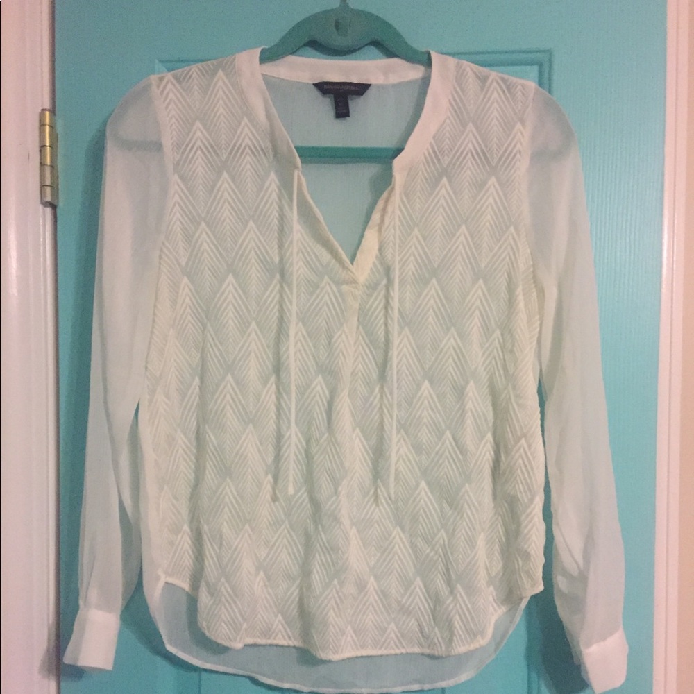Banana Republic Shear, white, sophisticated top